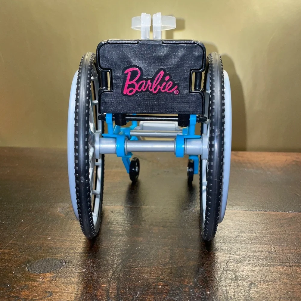 Barbie Doll Blue Wheelchair Toy For Barbie From Mattel EUC‎